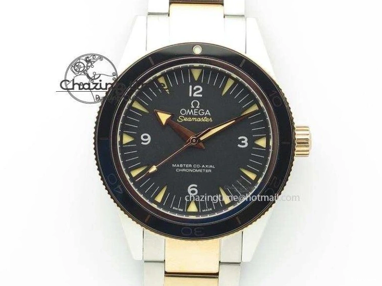 0502 EasyCare Seamaster Diver 300M ORF 1:1 Best Edition Black Ceramic Black Dial on SS Bracelet A 7870